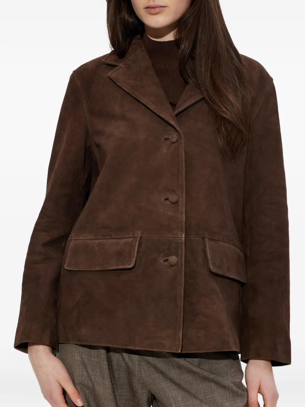  Officine Generale Kataline Patch-pocket Jacket - Brown 