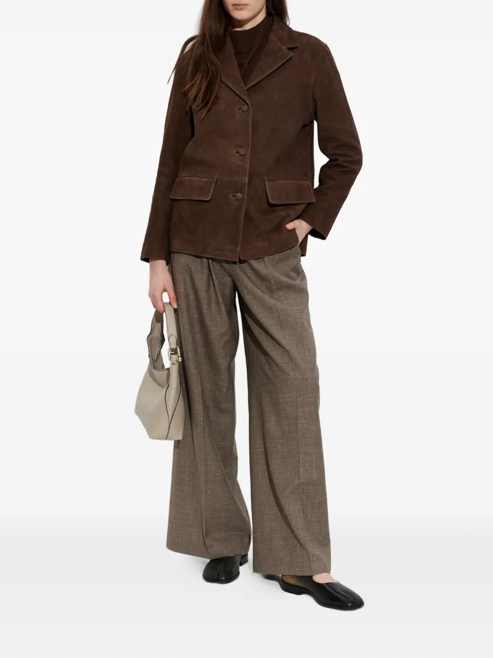  Officine Generale Kataline Patch-pocket Jacket - Brown 