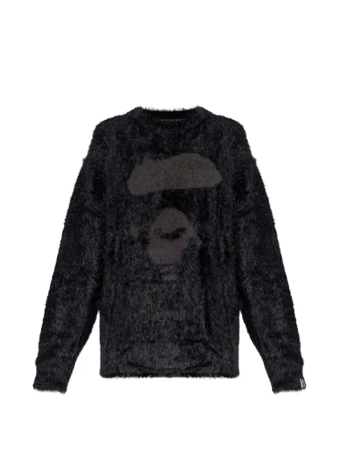 A BATHING APE® ape motif knitted sweater