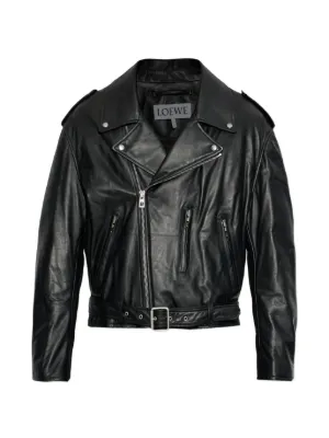 Alexander McQueen レザージャケット | ブラック | FARFETCH JP