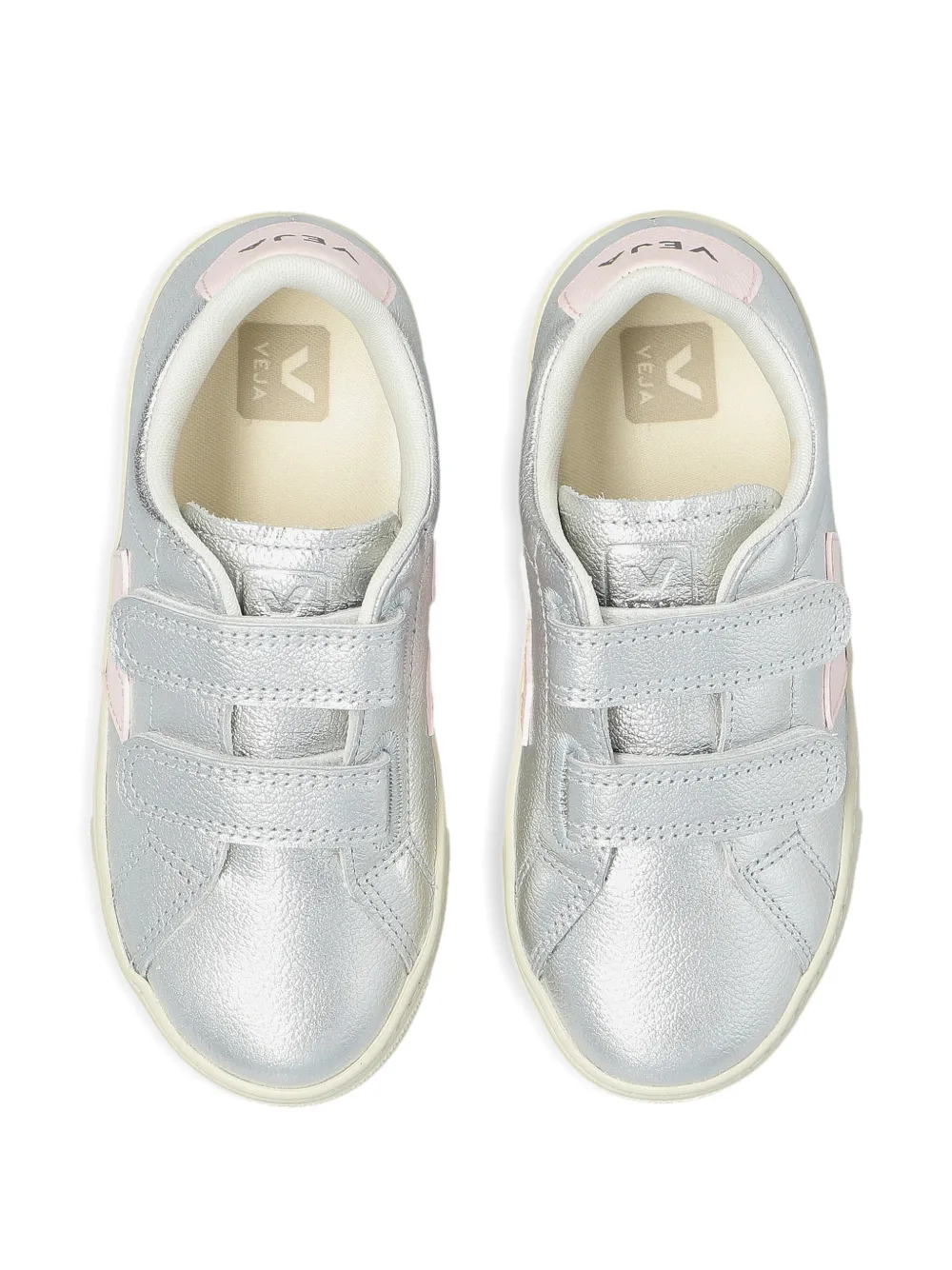 VEJA Kids Sneakers met klittenband Zilver