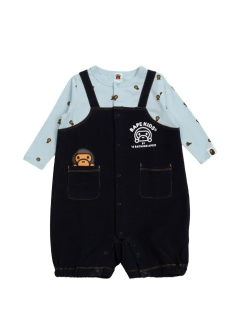 A BATHING APE® print romper