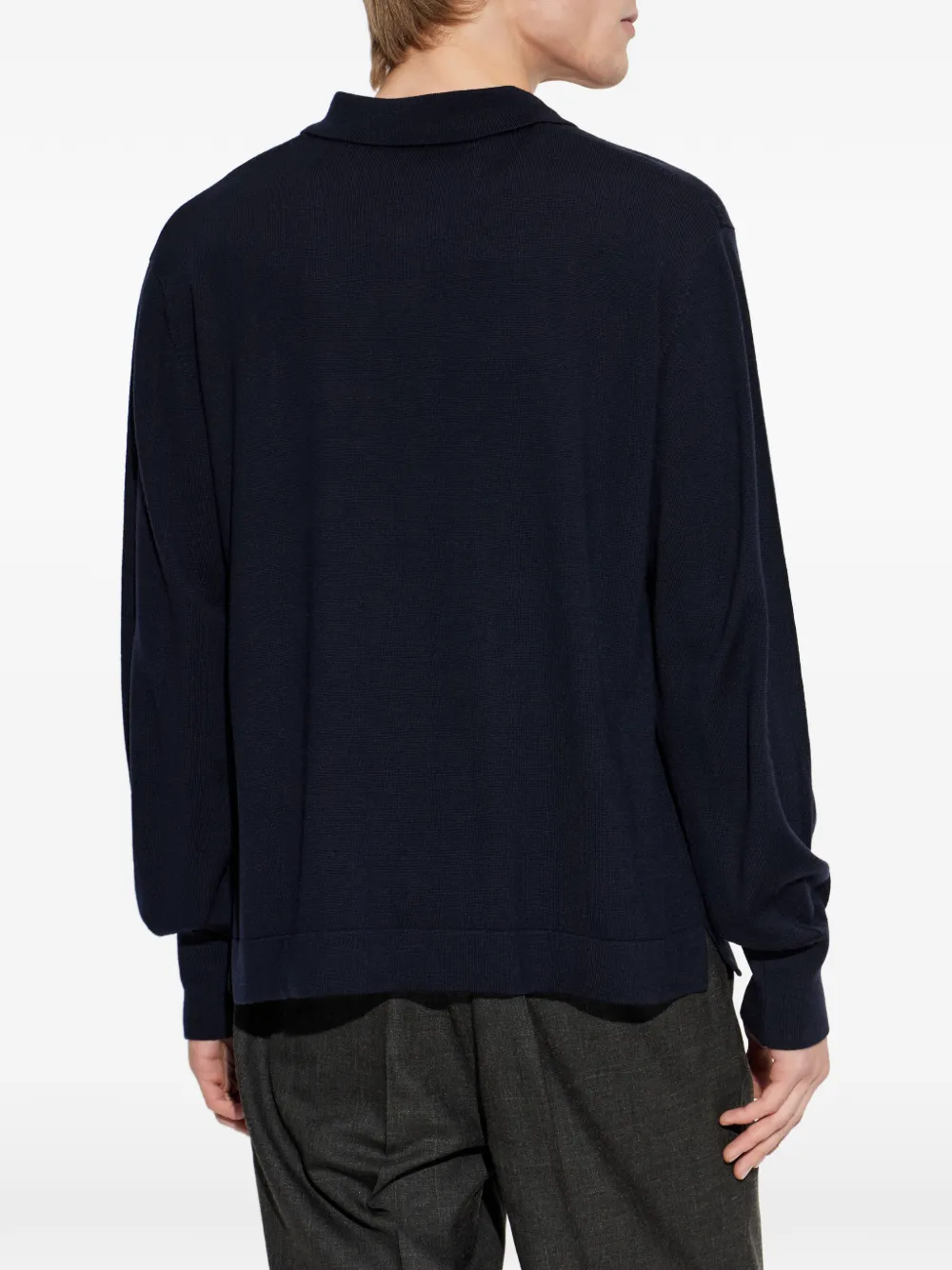 Officine Generale Bene poloshirt met ritssluiting Blauw