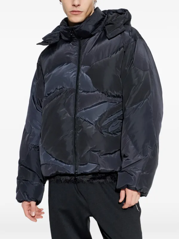 A BATHING APE HOODED PADDED JACKET サイズM 004HJF701003X ファー欠品 A BATHING APE® Hooded Padded Jacket | Black | FARFETCH