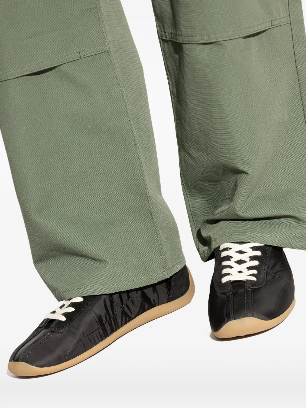 Kenzo lace-up panelled sneakers Zwart