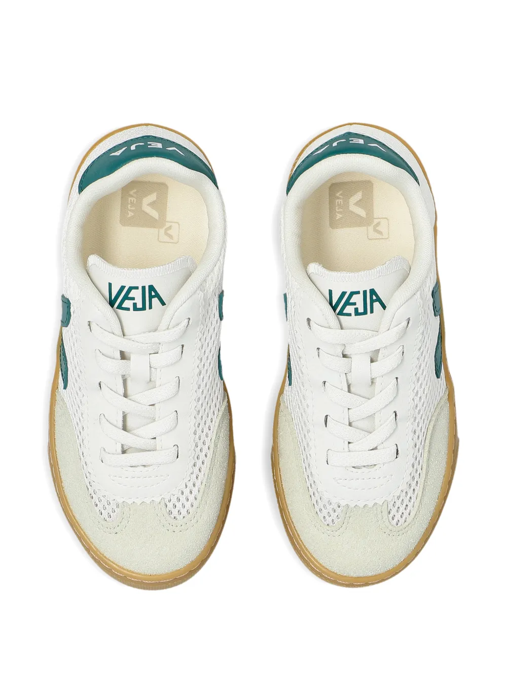 VEJA Kids logo-patch sneakers Wit