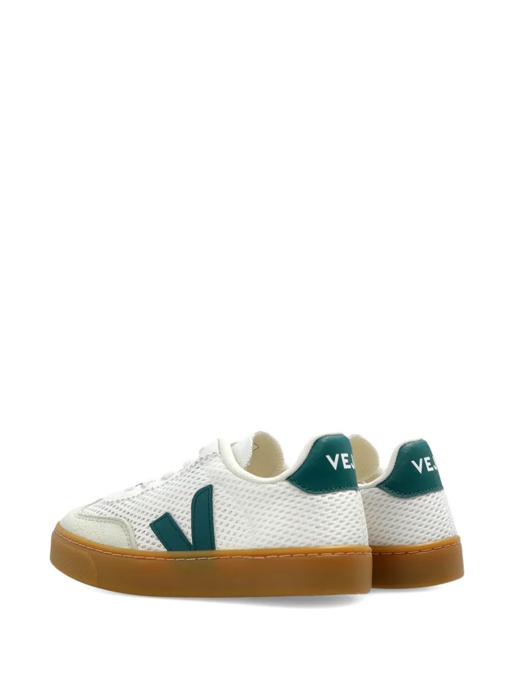 VEJA Kids logo-patch sneakers Wit