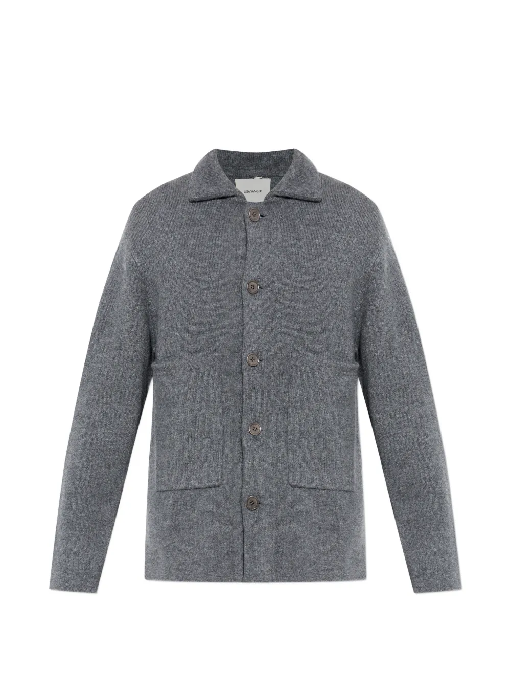 Lisa Yang patch-pocket cardigan - Grigio
