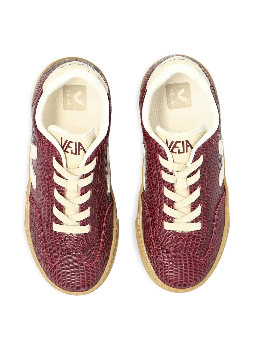VEJA Kids textured trainers Rood