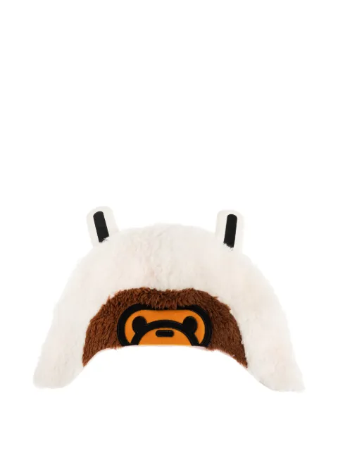 A BATHING APE® ears graphic beanie hat