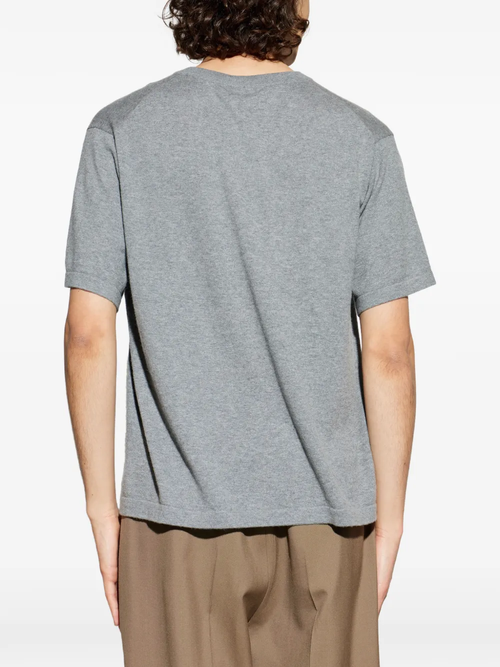 Lisa Yang T-shirt met V-hals Grijs