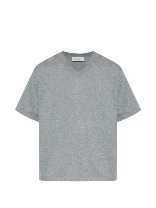 Lisa Yang V-neck T-shirt in Grey