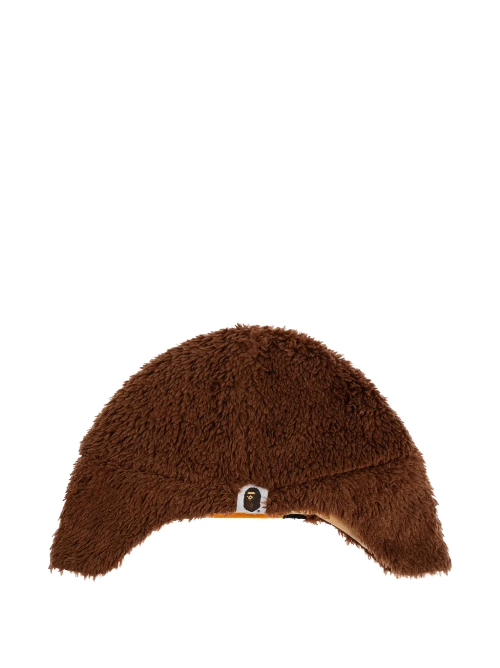  A Bathing Ape® Earflap Appliquéd Hat - Brown 