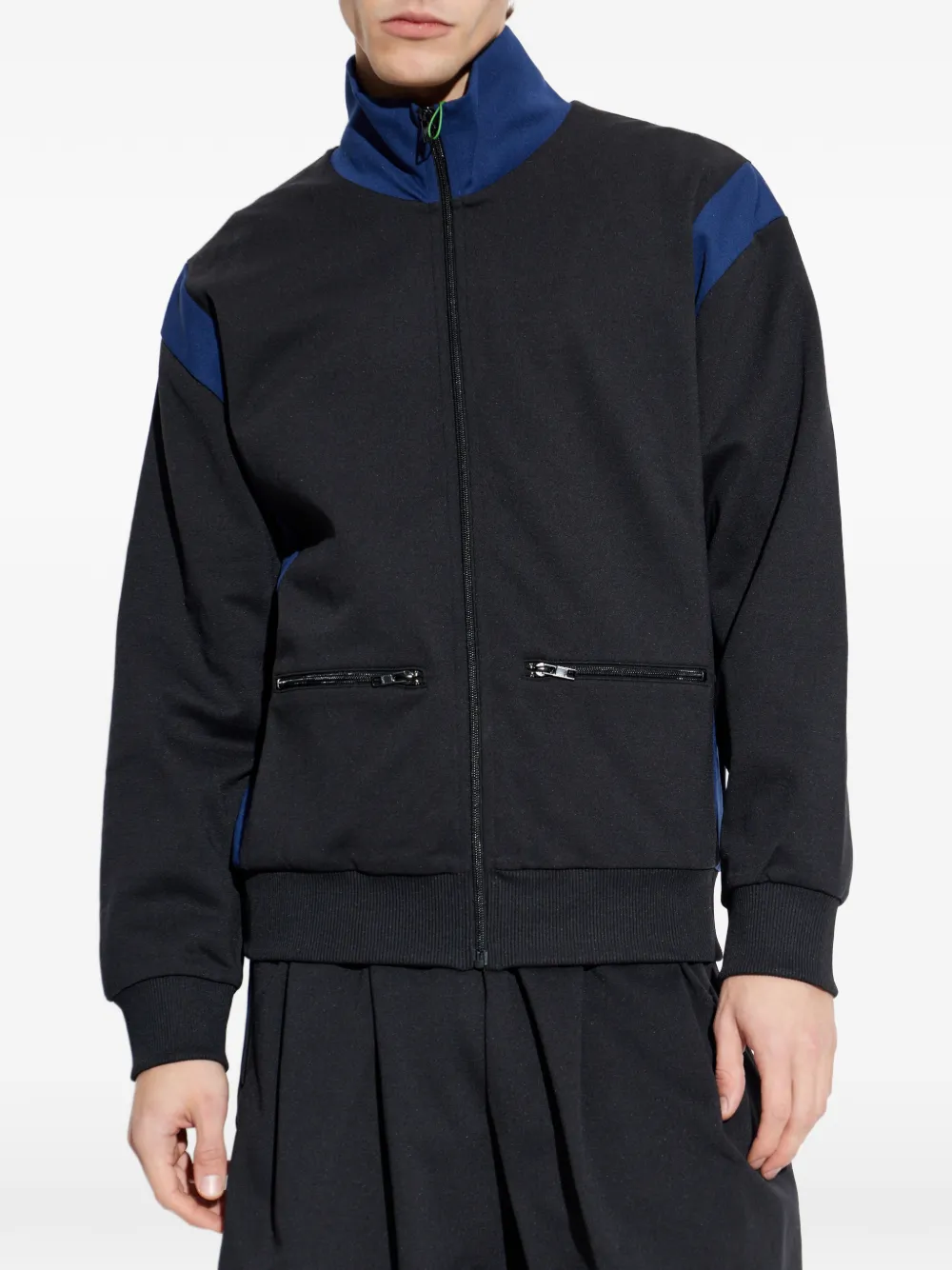 Kenzo Jack met rits en logo-applicatie Zwart