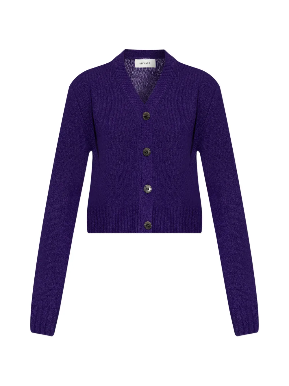 Lisa Yang button V-neck cardigan - Violett