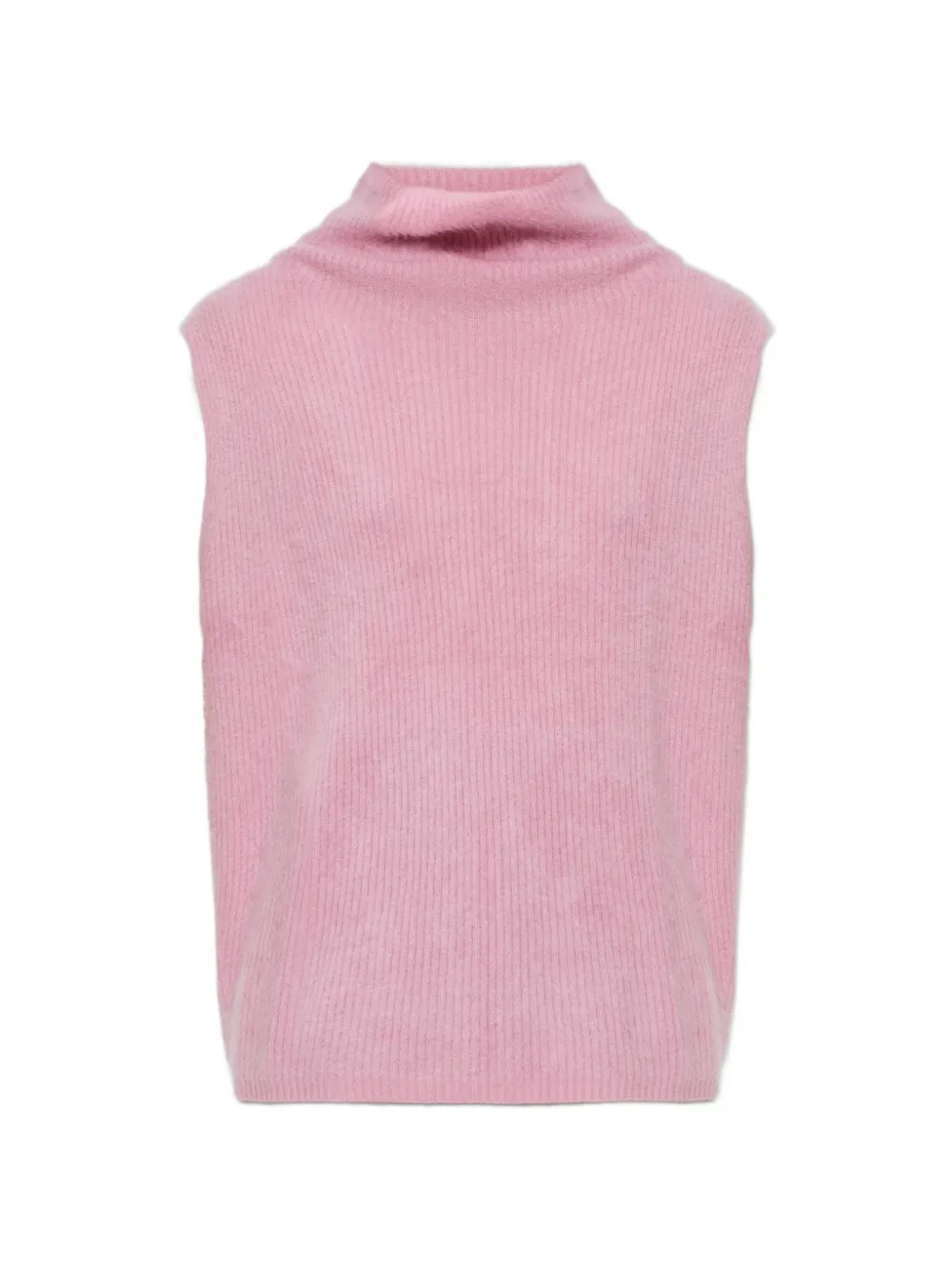 Lisa Yang brushed buttoned top - Rosa