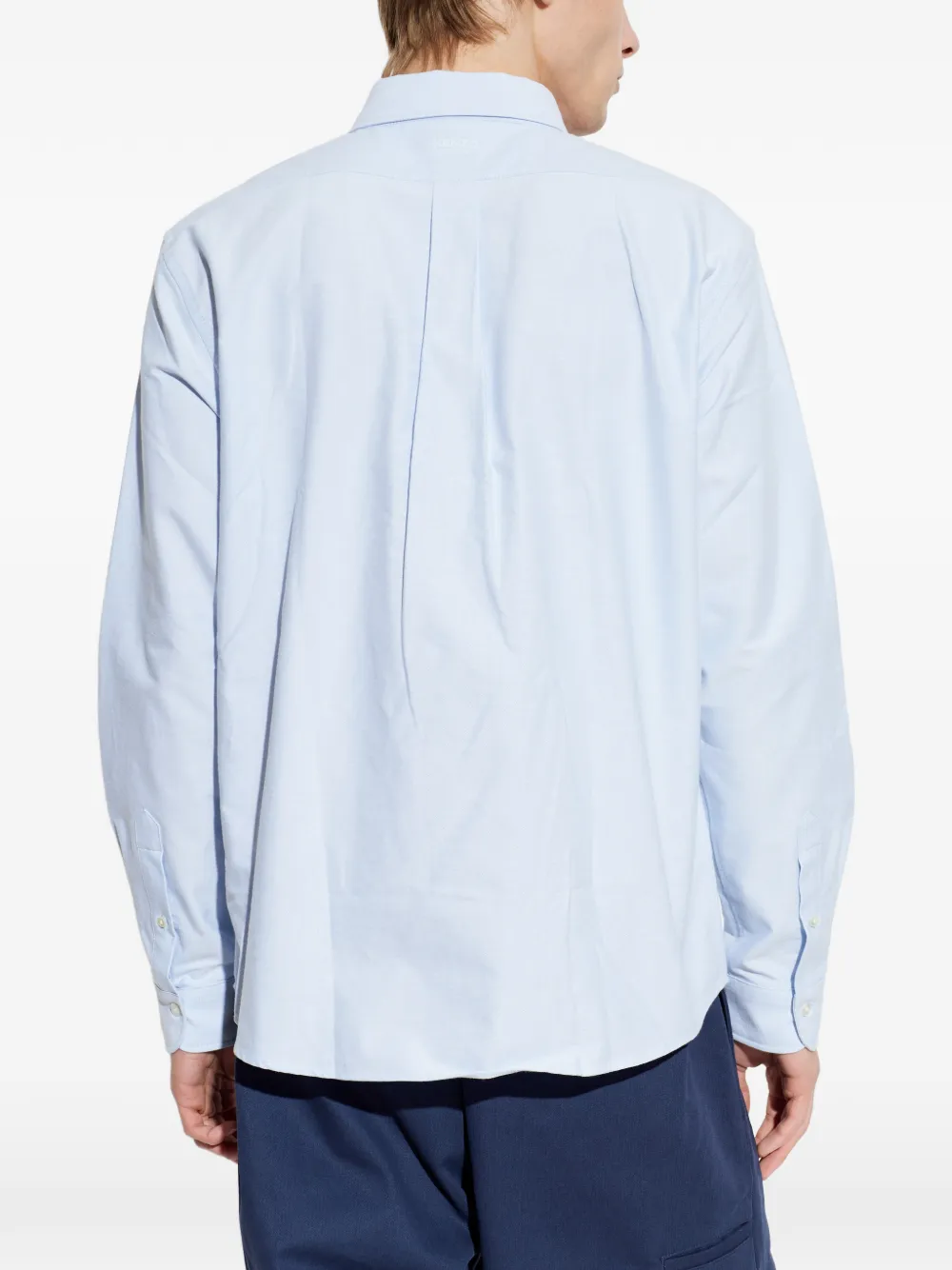 Kenzo Overhemd met geborduurde bloemen Blauw