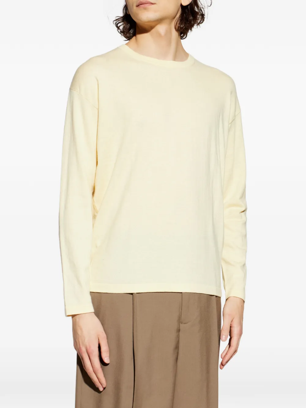  Lisa Yang Long-sleeve Crew-neck Sweater - Neutrals 