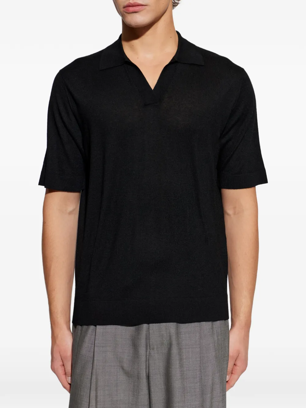  Lisa Yang V-neck T-shirt - Black 