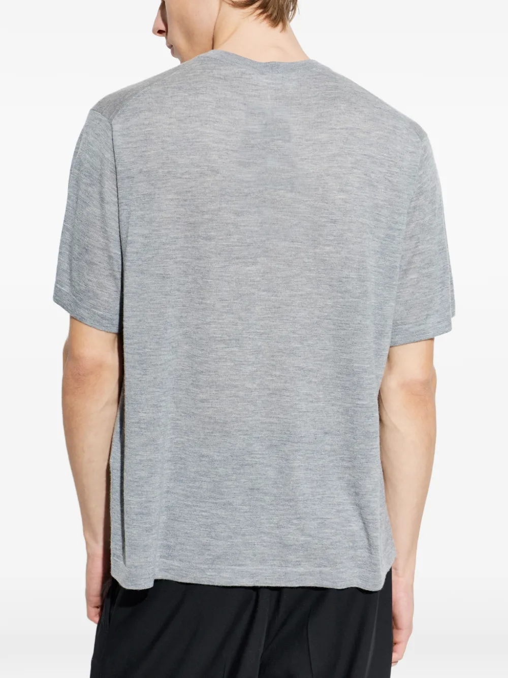 Lisa Yang T-shirt met ronde hals Grijs
