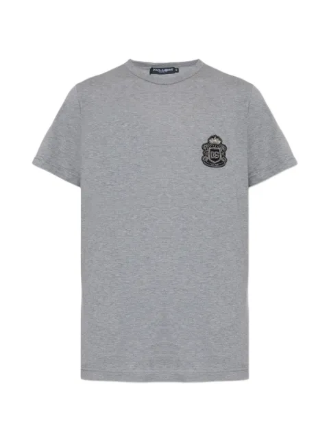Dolce & Gabbana logo-embroidered T-shirt