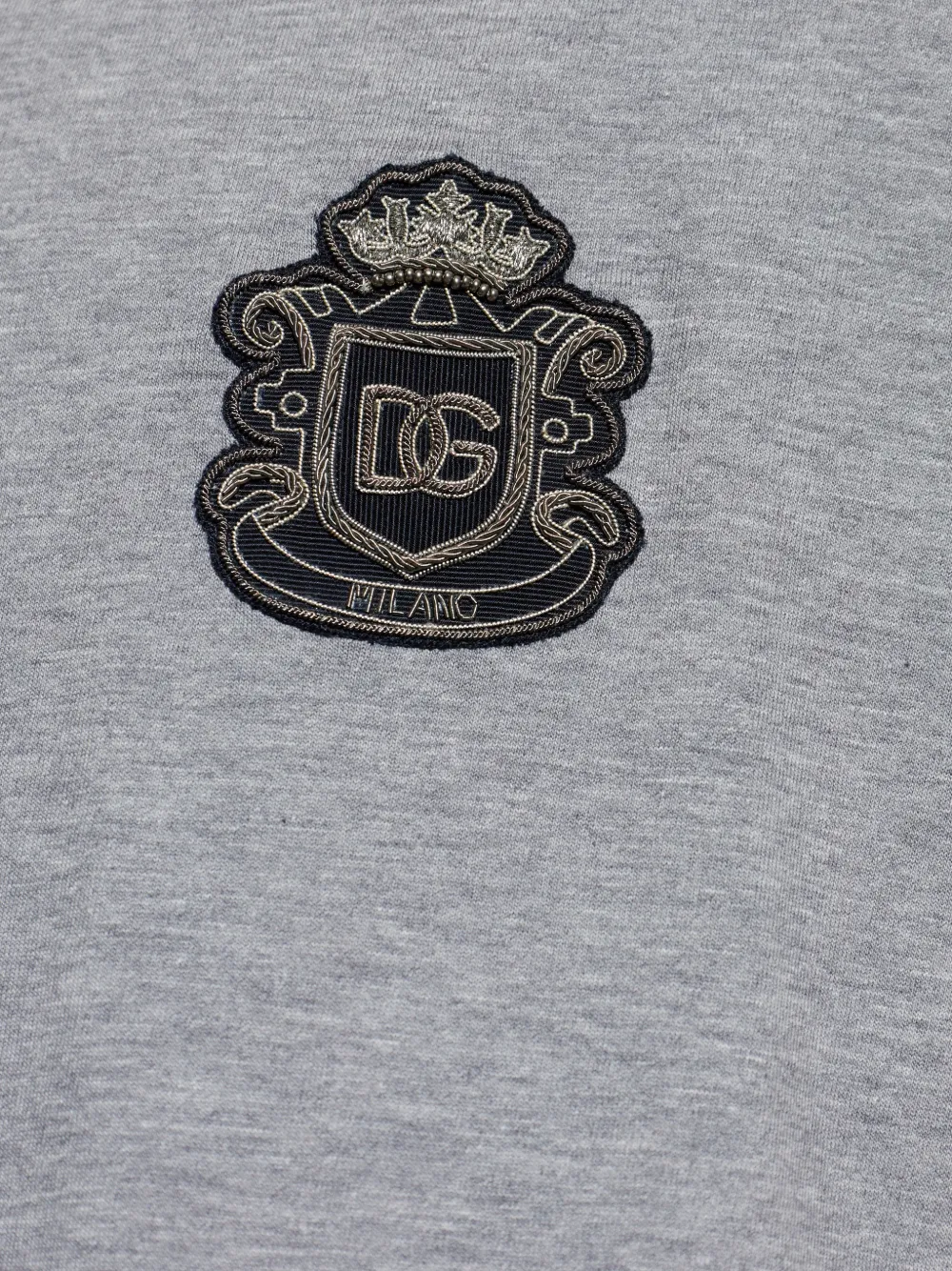 Dolce & Gabbana T-shirt met geborduurd logo Grijs