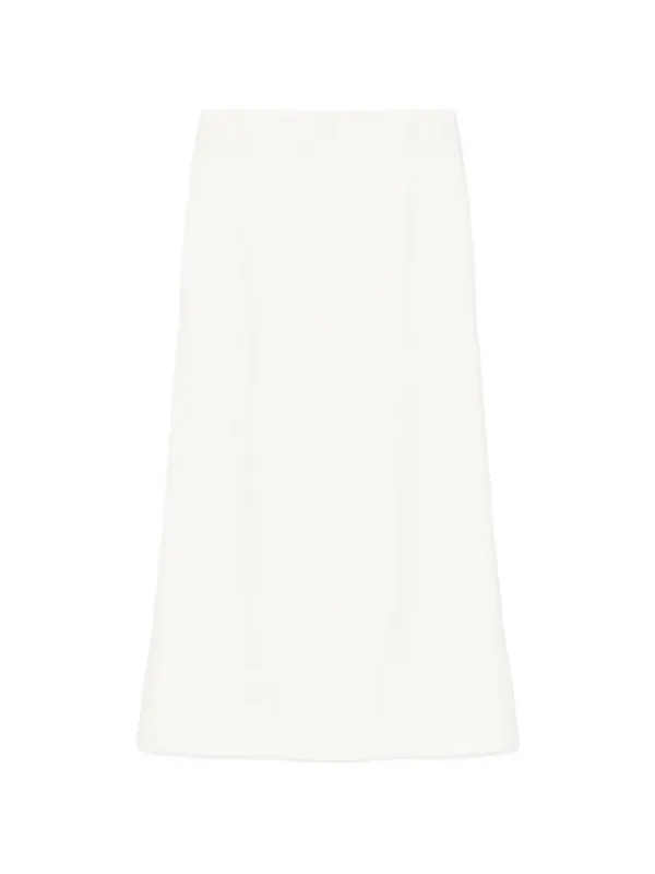Lisa Yang Brushed Midi Skirt in Neutrals