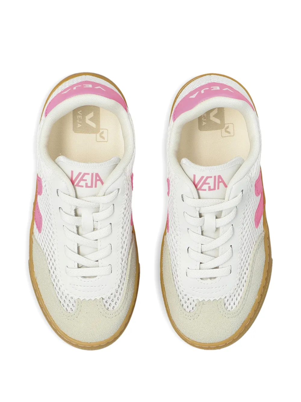 VEJA Kids Mesh sneakers met logo Wit