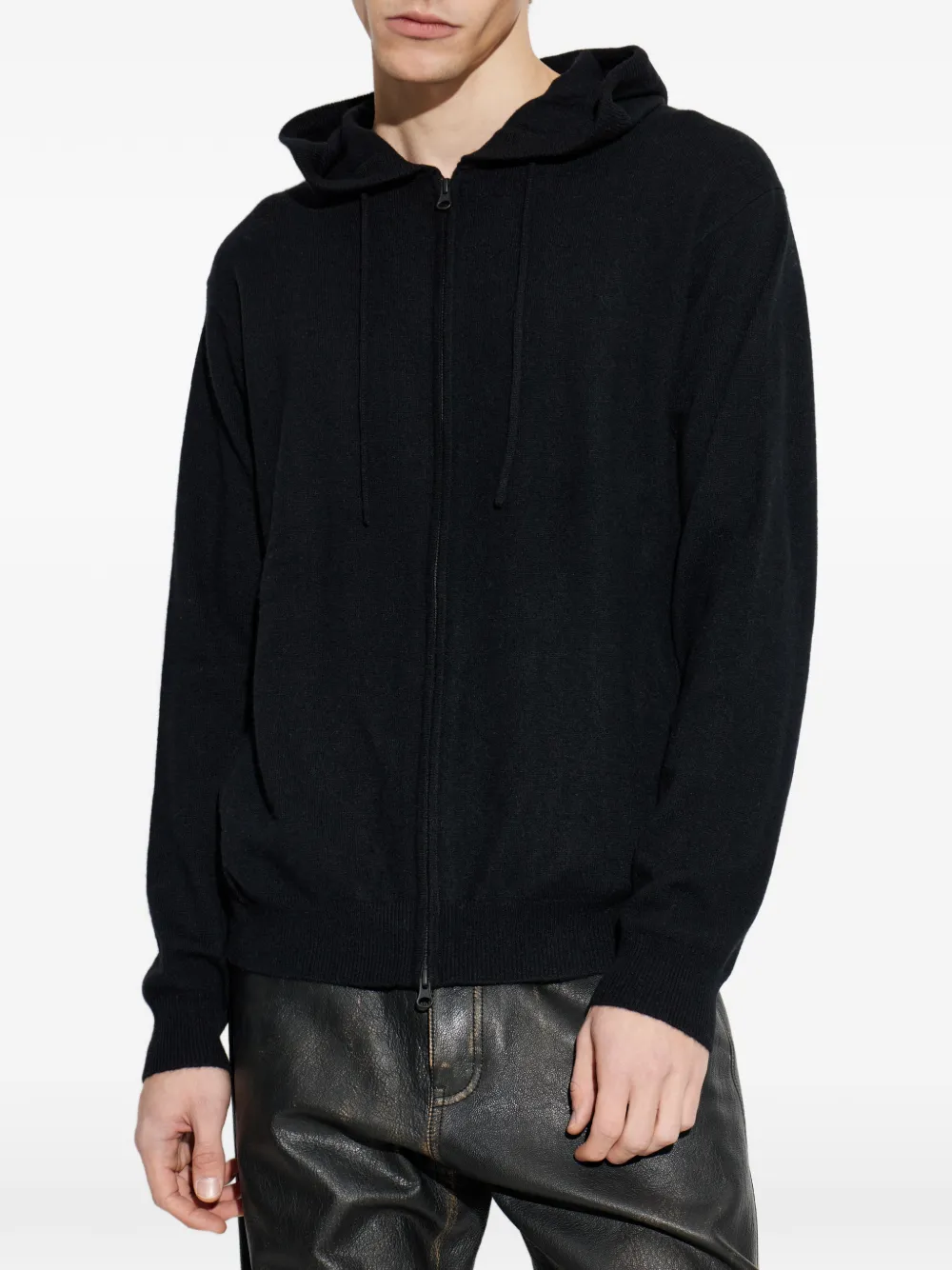 Lisa Yang Emerson hoodie met rits Zwart