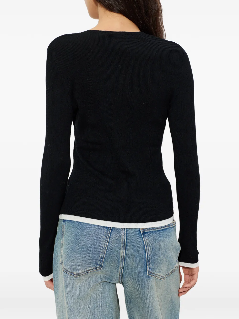 Buttoned Ribbed Top