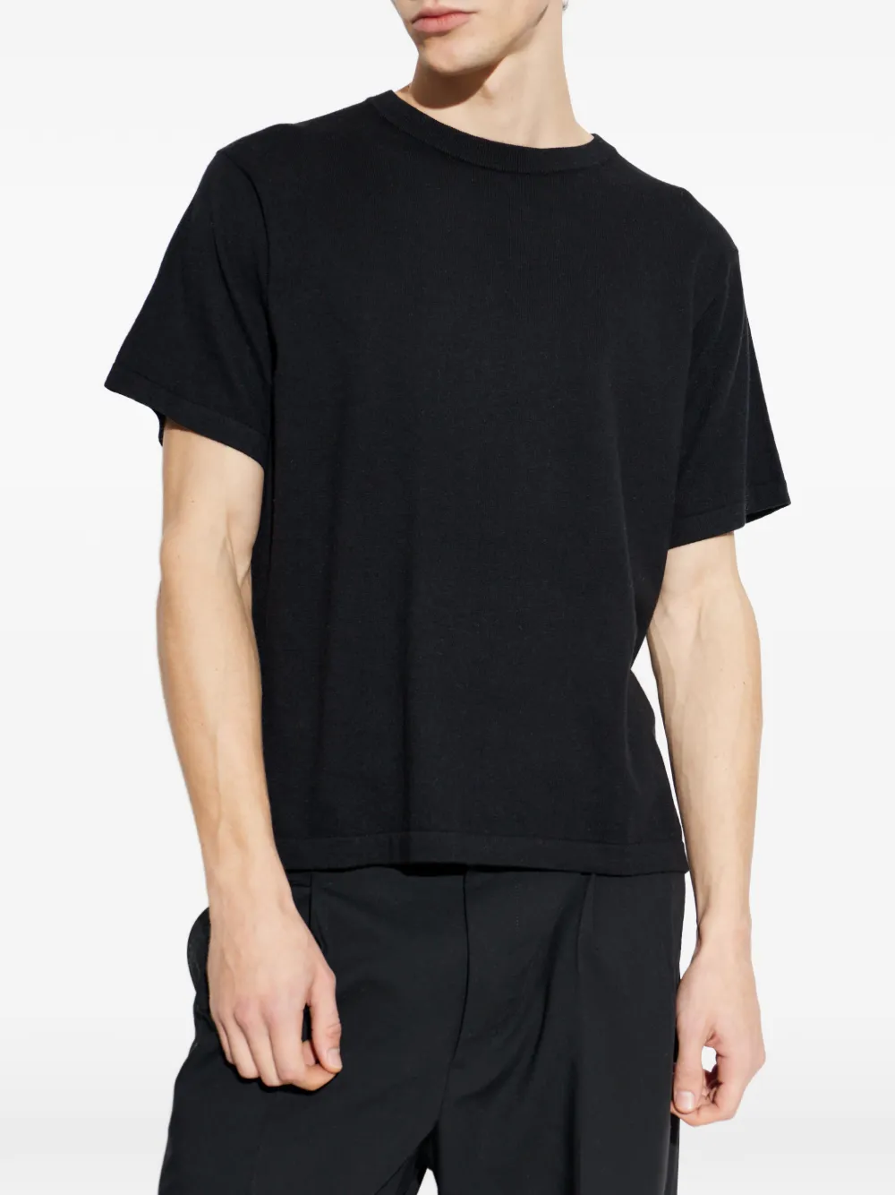 Lisa Yang Bradley T-shirt met ronde hals Zwart