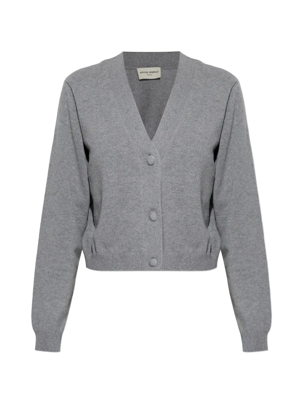 Officine Generale Serena button v-neck cardigan - Grigio