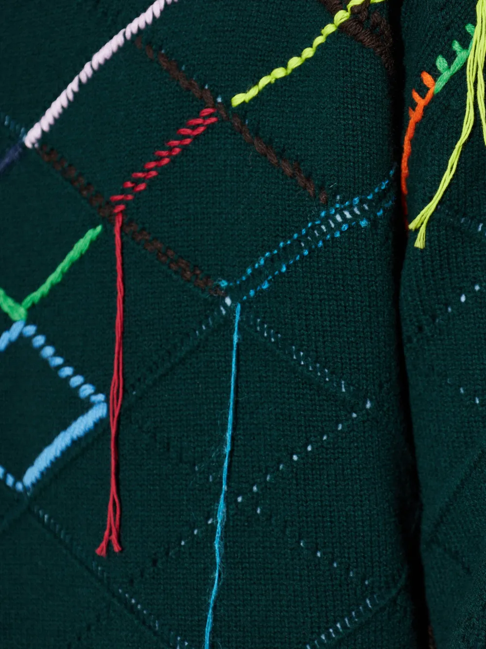multicolour intarsia sweater