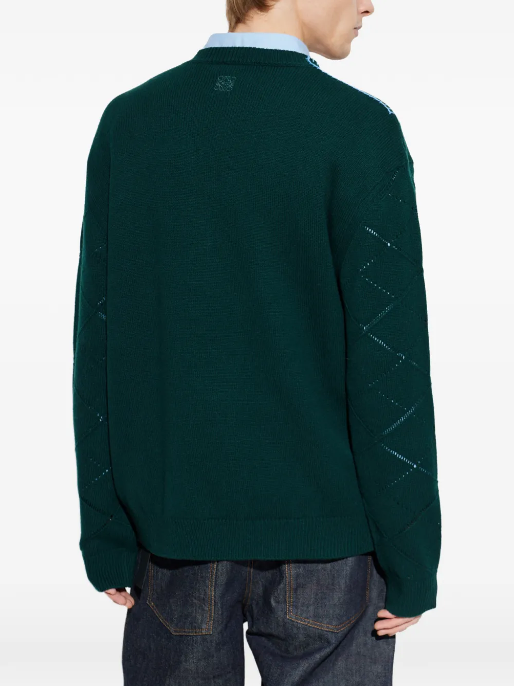 multicolour intarsia sweater