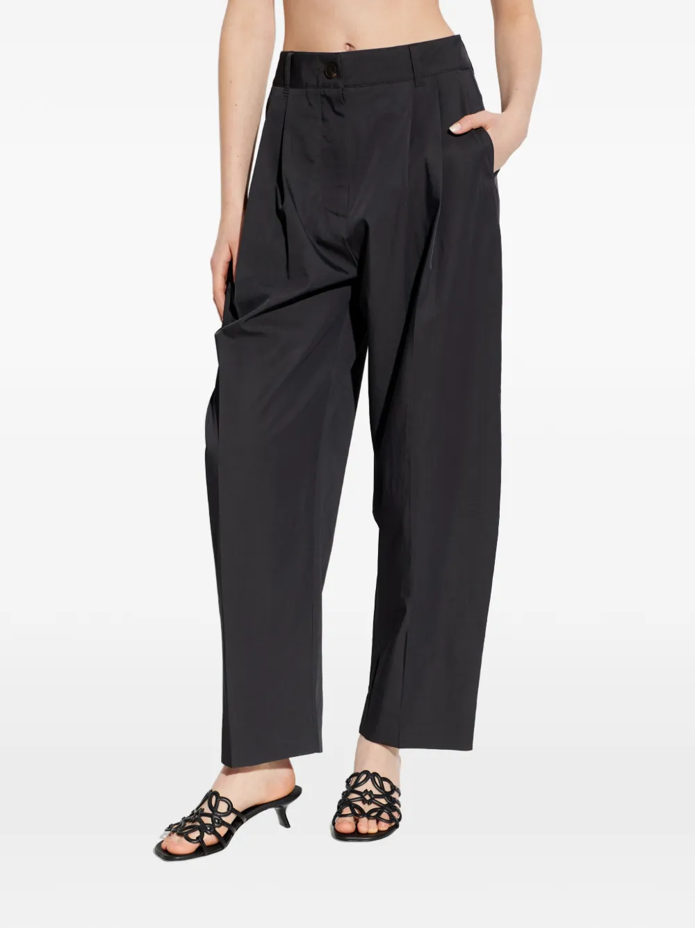  Studio Nicholson Pleated Acuna Trousers - Black 