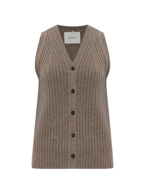 Lisa Yang vest med V-hals og knapper