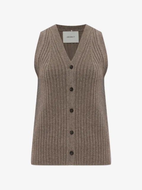 Lisa Yang buttoned V-neck vest
