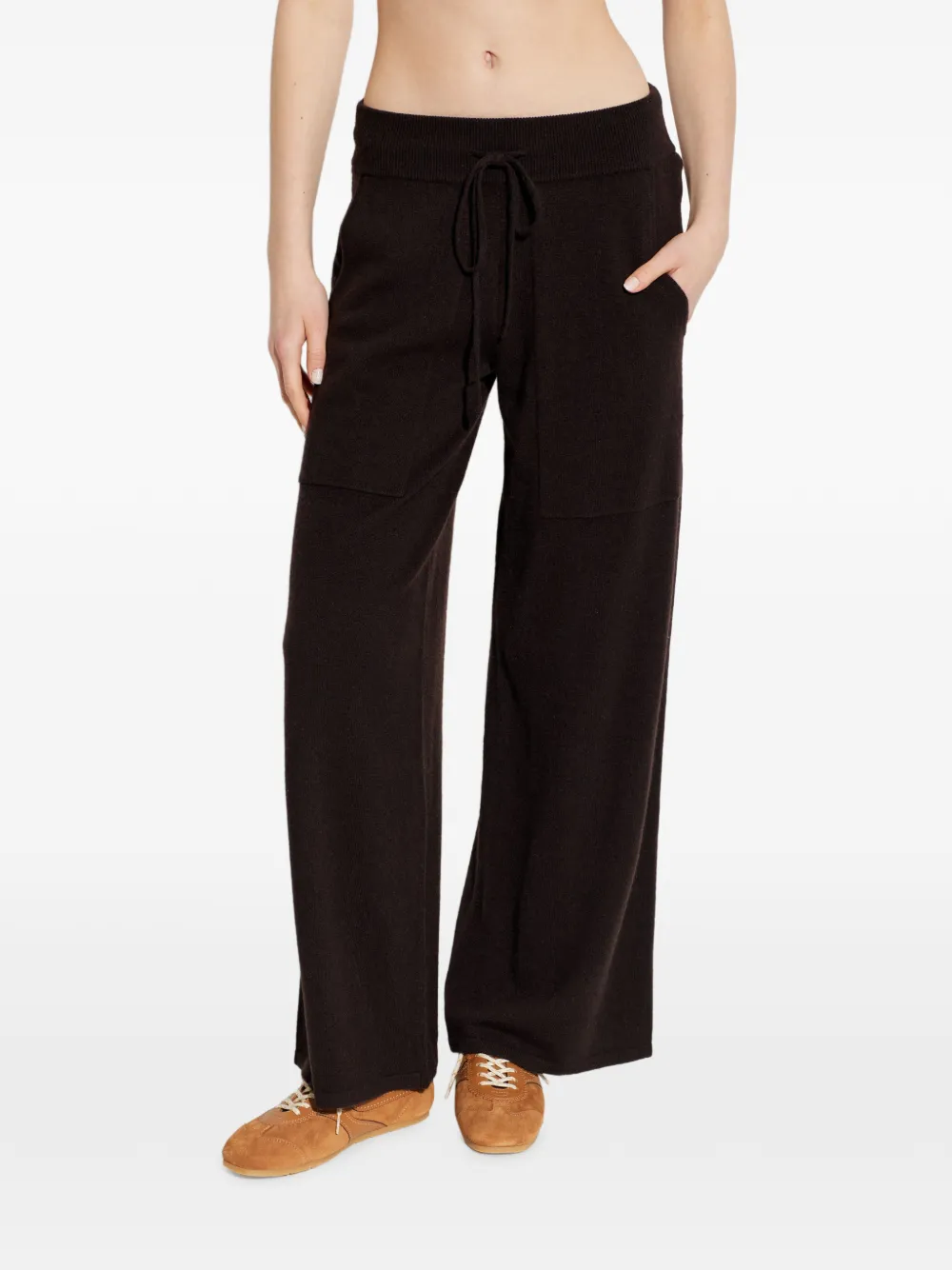  Lisa Yang Drawstring Pocket Trousers - Brown 