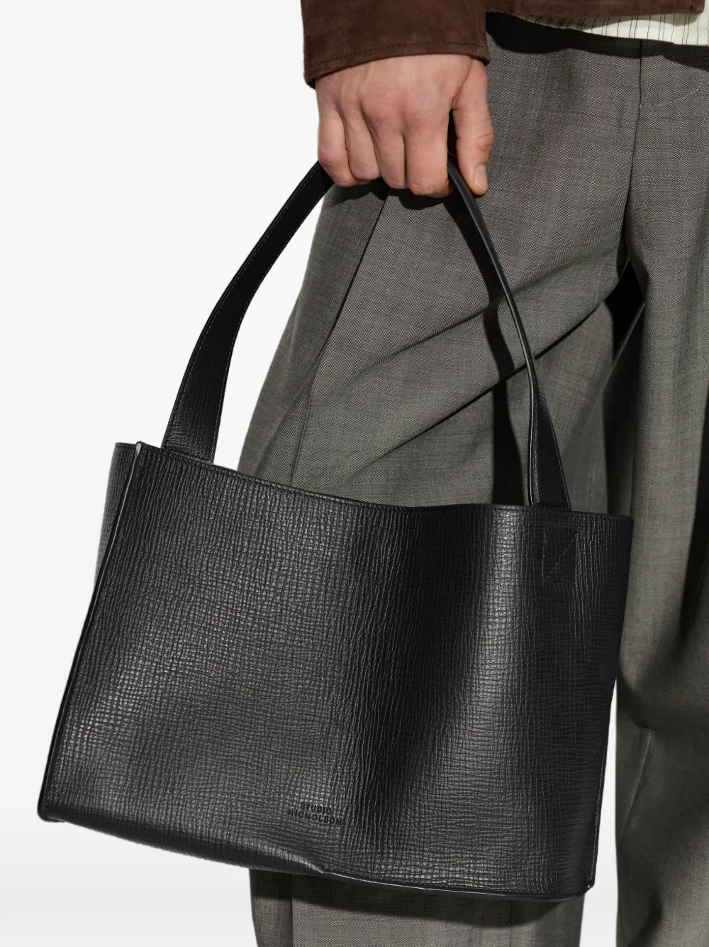  Studio Nicholson Medium Doublet Tote Bag - Black 