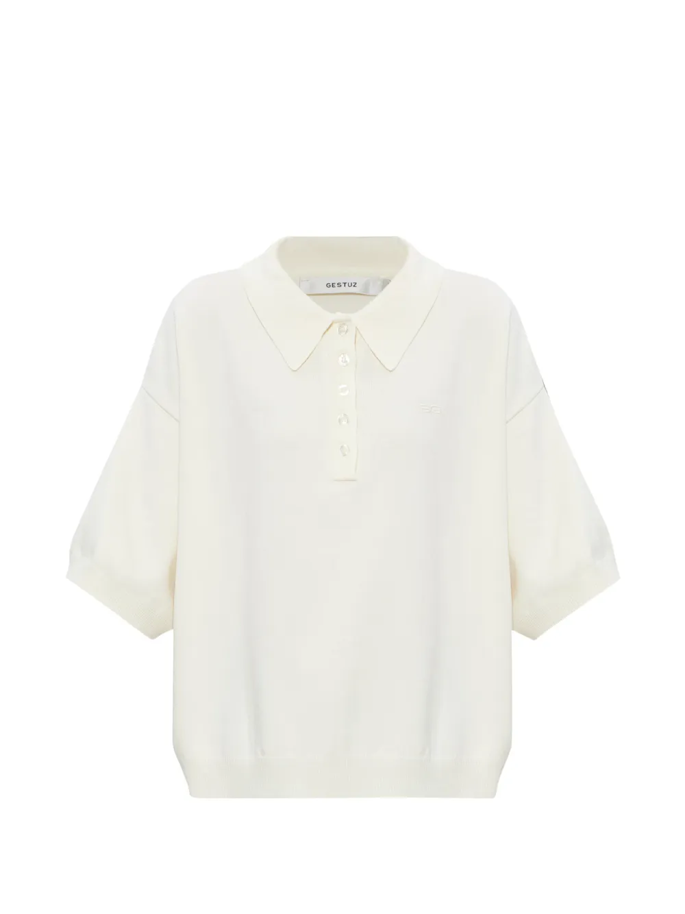 Gestuz Gztalla buttoned polo shirt - Toni neutri