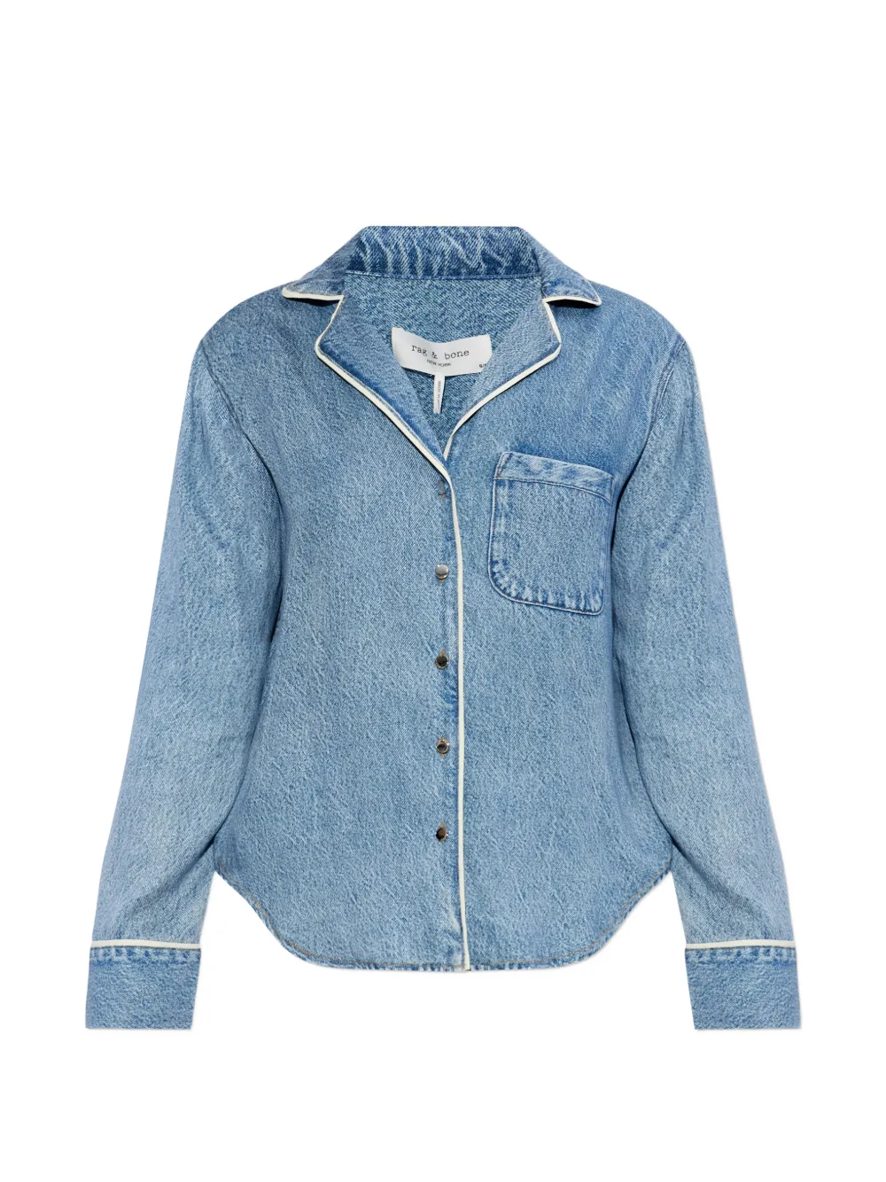 rag & bone chest-pocket shirt - Blu