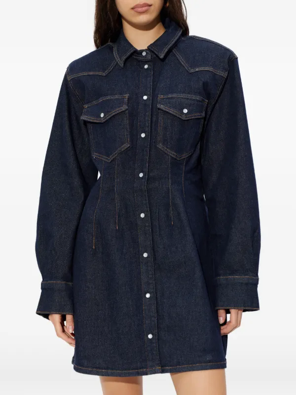 gestuz blue dress Gestuz Gzmae' Denim Shirt Dress