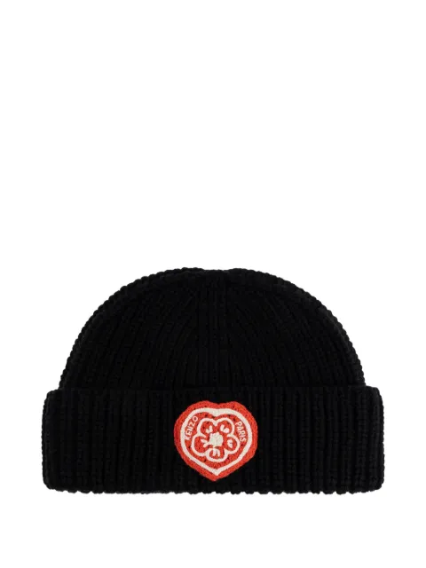Kenzo logo patch beanie