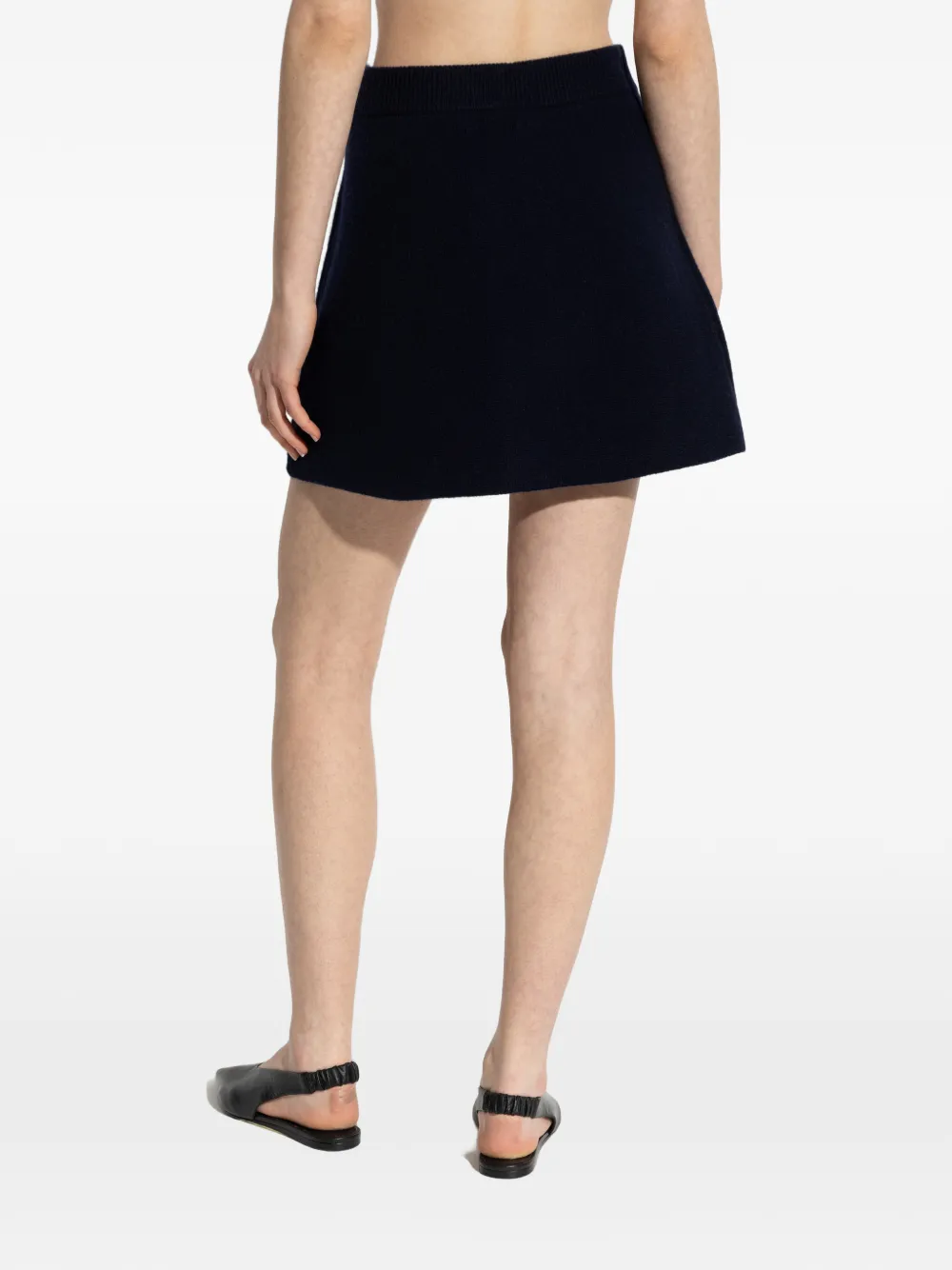 Lisa Yang Clare geribbelde mini-rok Blauw