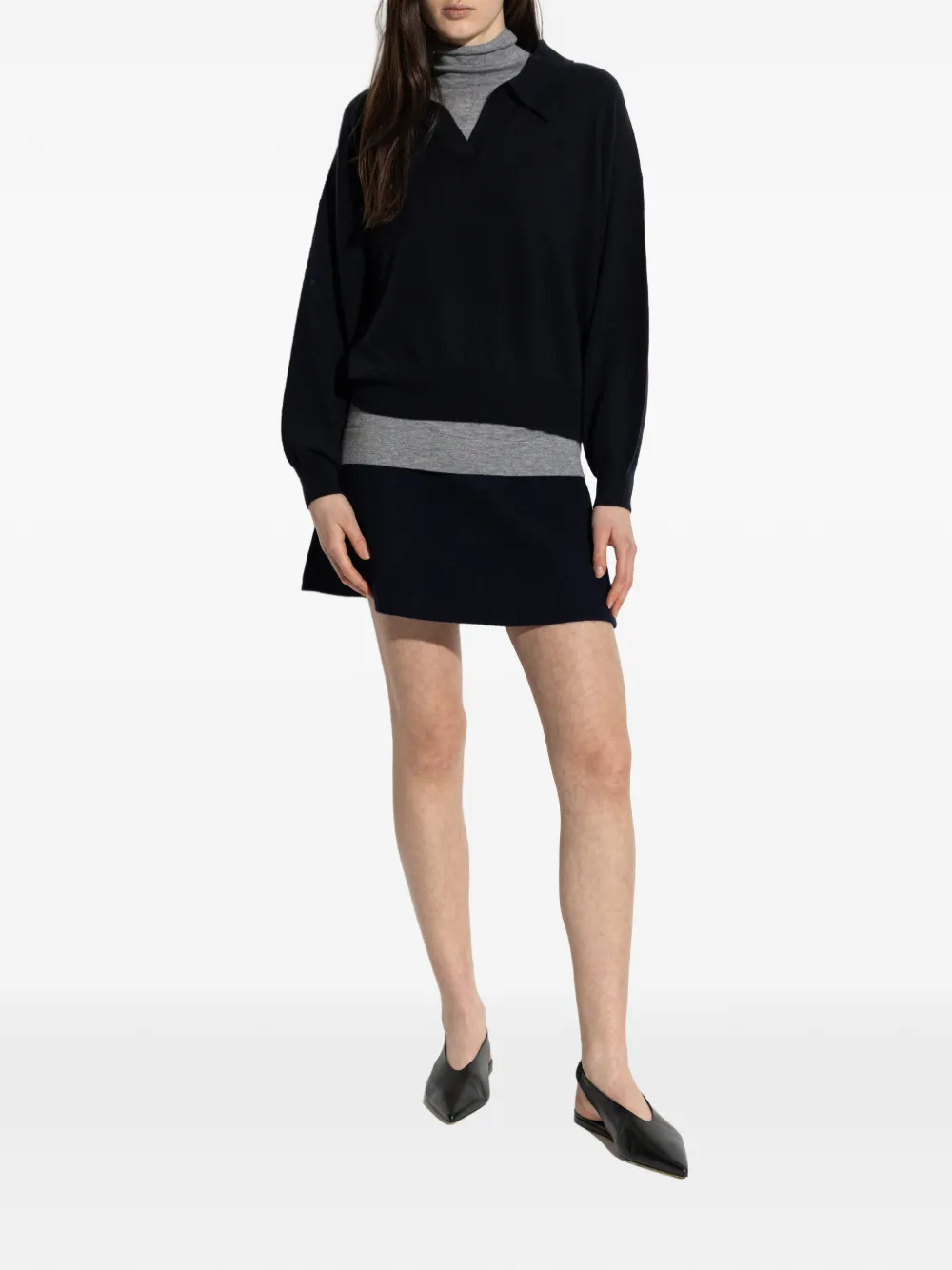  Lisa Yang Clare Ribbed Mini Skirt - Blue 