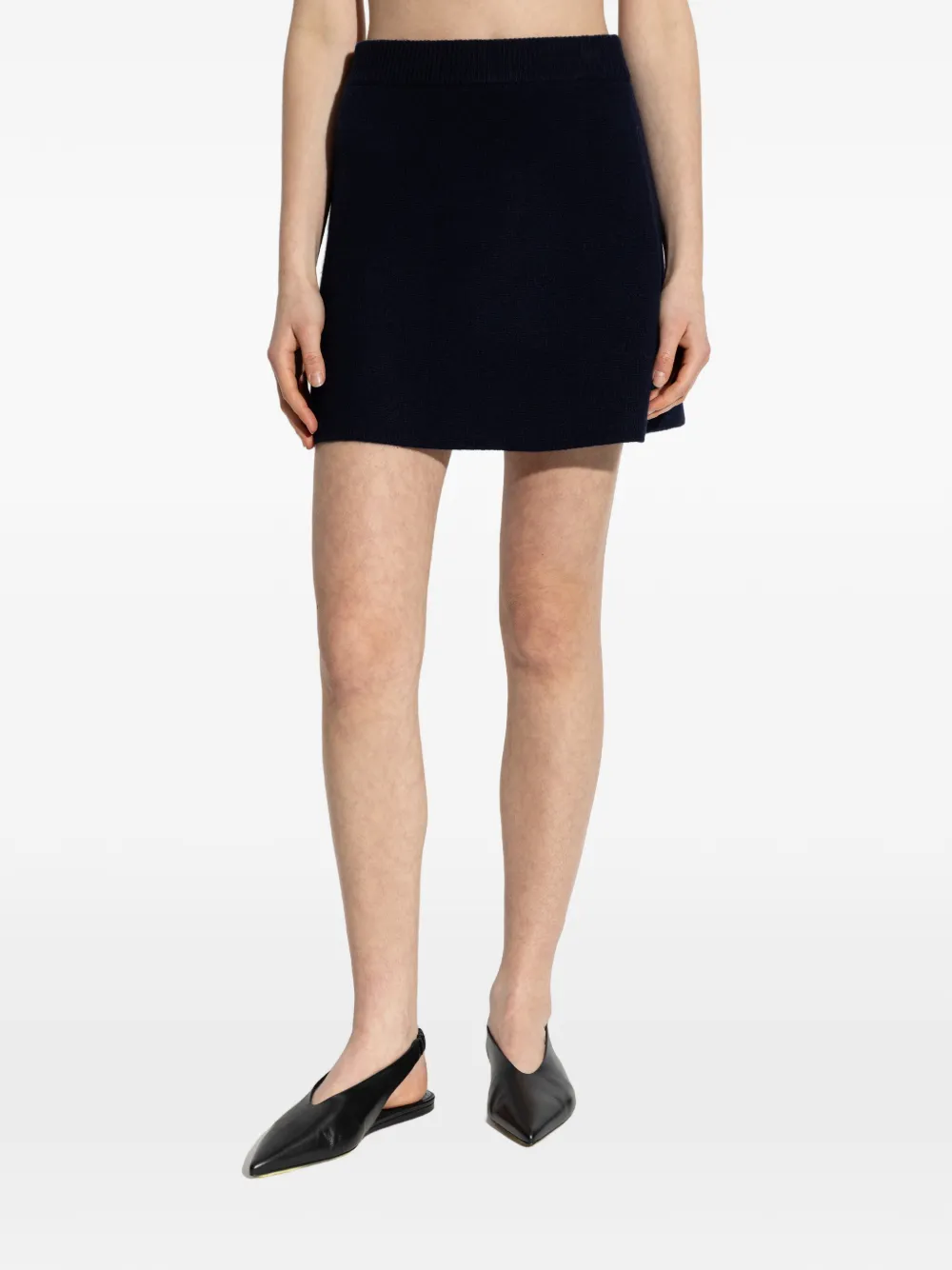  Lisa Yang Clare Ribbed Mini Skirt - Blue 