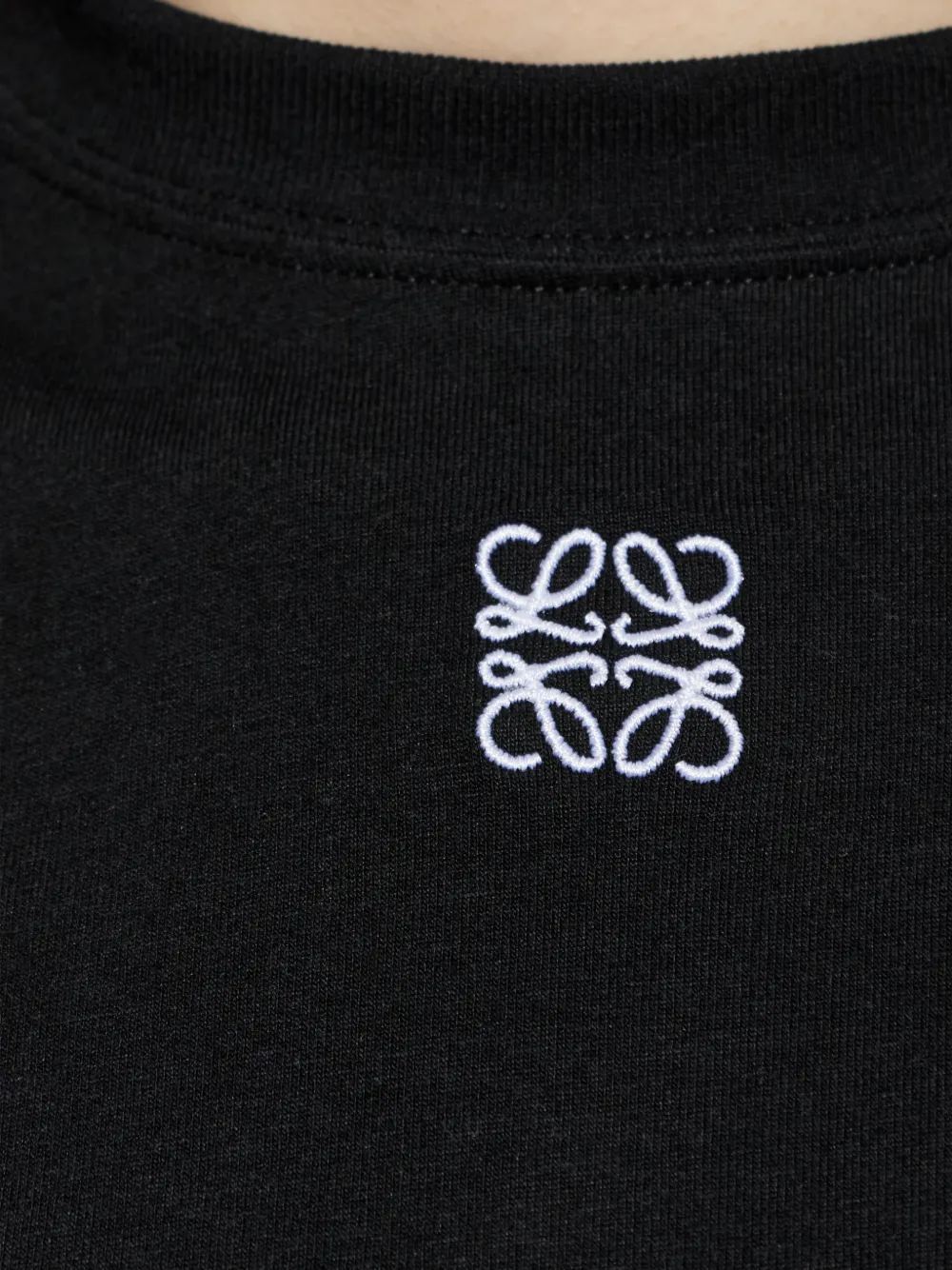 LOEWE T-shirt met geborduurd logo Zwart