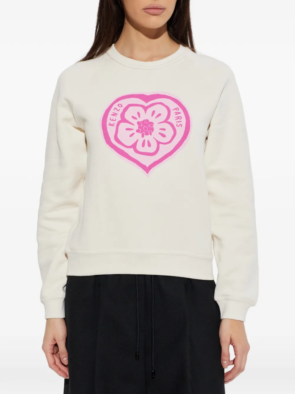 Kenzo Logo-detail Sweatshirt - Neutrals 