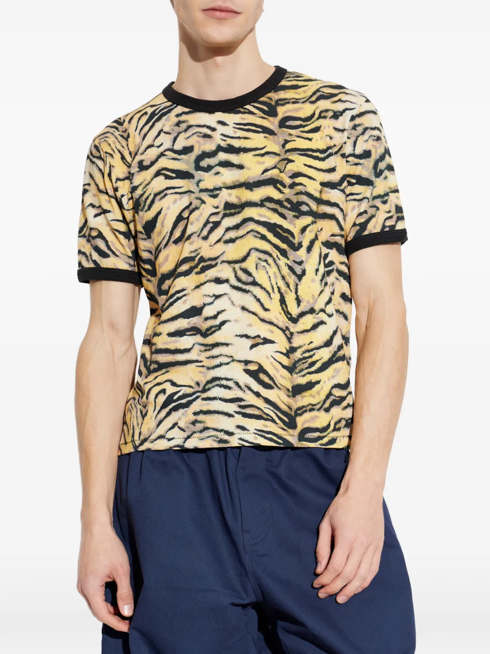 Kenzo T-shirt met tijgerprint Geel