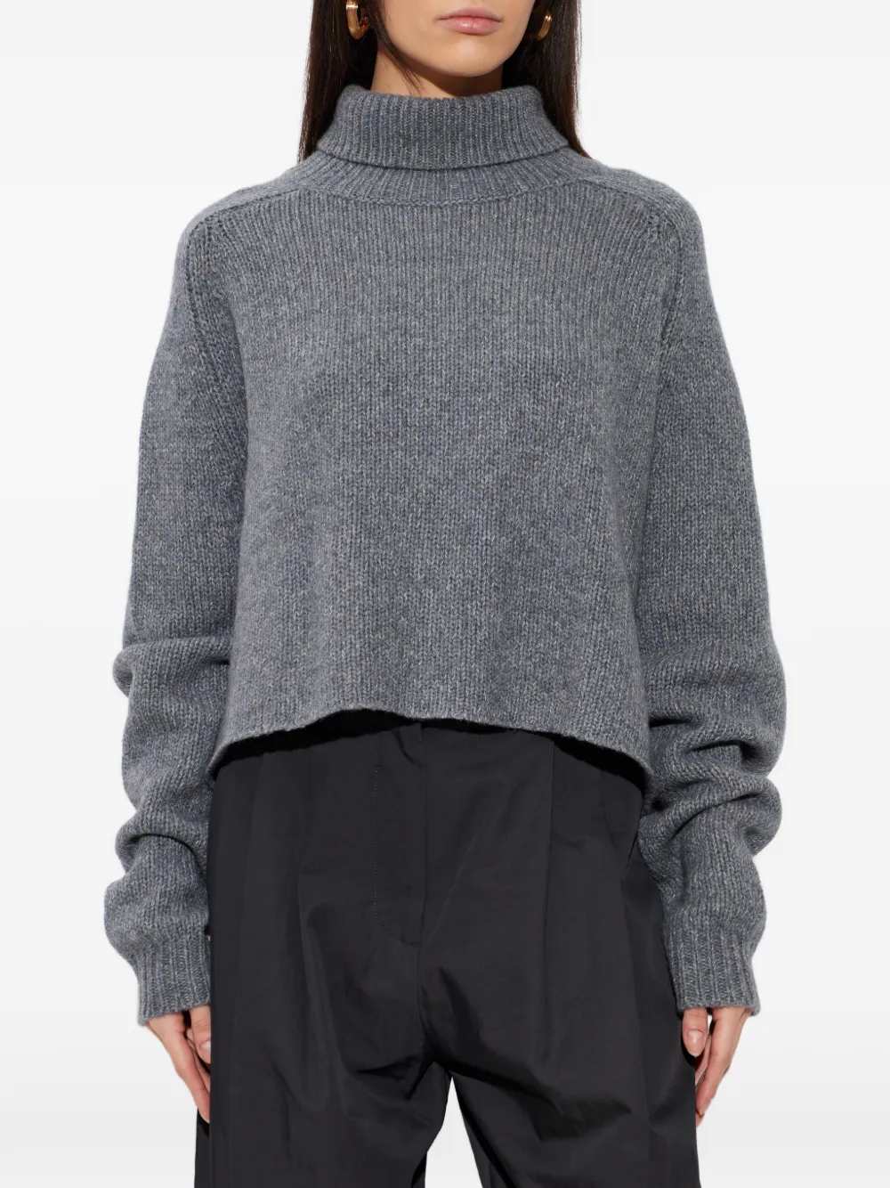  Lisa Yang Roll-neck Sweater - Grey 